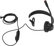 Telephone Headset Volume Adjustment Microphone Mute Monaural 2.5mm Business Headset Communication Headset Ergonomic Design for Call Centres Telemarketing