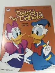 New UNCUT Original Daisy and Donald Paper Dolls Book 1978 Whitman Walt Disney