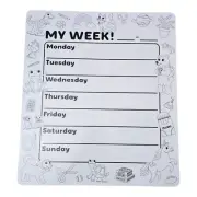 New Weekly Dry Erase Board Planner Whiteboard Homework Chores 13.75 x 15.5 inch
