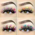 Colorful Butterfly Lashes Glitter False Eyelashes 5D Mink Lashes Daily