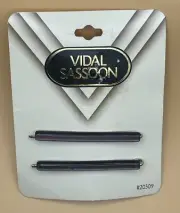 VTG 1996 Vidal Sassoon Pearlescent Purple Hair Pins Barrettes Set Of 2 NEW