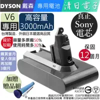 在飛比找PChome24h購物優惠-戴森 DYSON V6 手持式吸塵器電池適用於 DC58 D