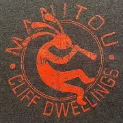 colorado MANITOU CLIFF DWELLINGS t-shirt - PETROGLYPH art PUEBLO - NEW - (L)