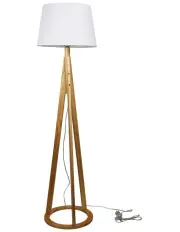 [Oriel Lighting] Stabb Complete Base & Shade Floor Lamp in White