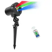 Christmas Laser Lights, Outdoor Garden Laser Lights Projector with Moving RGB