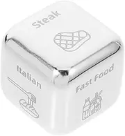 KICHOUSE Food Decision Stainless Steel Food Decider with Box for Unique Markings for Easy Results Portable Game for Dinner