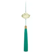 Swarovski Ornament Among Blue Mountains Yellow Crystal Cloud with Tassel 5597120