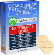 Sea Sickness Patches for Cruise - All Natural Motion Sickness Patches for Cruise - Cruise Patches for Sea Sickness