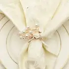 6pcs Napkin Buckle Exquisite Safe Banquet Table Decor Alloy Napkin Holder Alloy