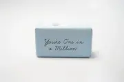 Anthropologie George & Viv Snowfall Christmas Gift Bar Soap NEW Stocking Stuffer