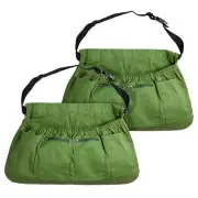 2 Pack Garden Harvest Apron with Pockets for Vegetables Fruits Berry Picking
