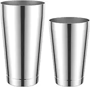 Boston Cocktail Shaker, 20 oz 24 oz Stainless Steel Bar Bartender Shaking Tins, Cocktail Shaker Set, Metal Martini Mixer for Bartending Beginner