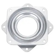 3" Bar Stool Swivel Plate, Rotation Lazy Susan Turntable (Silver, 72x8mm)