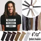 Afro 100% Handmade Dreadlocks Men Hair Crochet Extensions Natural Soft As Human