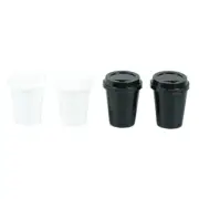 2Pcs 1:12 Dollhouse miniature coffee empty cup model simulation drink cup t-qj
