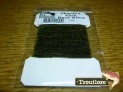 DARK OLIVE FINE CHENILLE RAYON HARELINE DUBBIN CARD YARN NEW FLY TYING MATERIAL