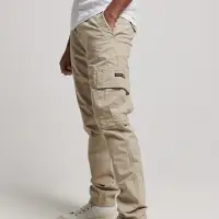 在飛比找momo購物網優惠-【Superdry】男裝 休閒工作褲 有機棉 Core Ca