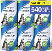 PetLovers Lint Roller Refills - 540 Sheets Extra Sticky Sheets for Pet Hair Lint Remover and Dog & Cat Hair Removal 6 Pack of Refills