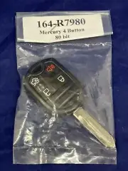 Mercury Mariner Milan Sable OEM Uncut Key Fob Remote 4 Button Rotunda 164-R7980