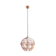 Oslo Geometric Hanging Pendant Light - Copper