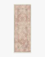 75' x 215' | Machine Washable Runner Rug | Kid & Pet Friendly | Indoor Rug | Kamran Rose Rug | Ruggable