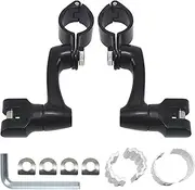 BHYYDS For Harley Davidson Road King Street Glide Sportster Iron 883 Motorcycle Footrest Motorcycle Footpegs Footrest(Only Bracket Kit)