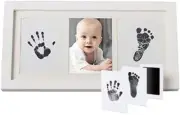 Baby Hand and Footprint Inkless Print Kit - Safe Non-Toxic Ink-Free Wipe for New