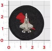 MARINE CORPS VMFA-122 FLYING LEATHERNECKS BLACK HOOK & LOOP EMBROIDERED PATCH