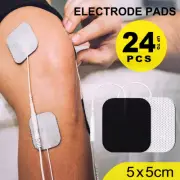24pcs TENS Unit Electrode Pads Replacement for TENS EMS Massage Self-Adhesive
