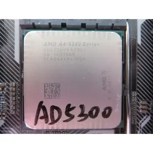 C.AMD CPU-A4-5300 3.4G 1M AD5300OKA23HJ 雙核雙線 65W  直購價80