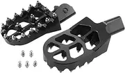 Motorcycle CNC Aluminum Foot Pegs Rests Footpegs For CRF150F CRF230F CRF230 CRF150 F CRF 150F 230F 150 230 F 2003-2019 Sur Ron Sur-Ron Surron X160 X260 KDX200 1983-1994 Dirt Pit Bike (Black)