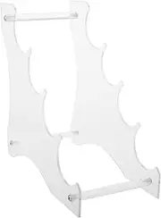 Zerodeko Flash Display Stand Acrylic Flashlights Rack Table Flashligh Stand Flashlight Bracket Display Base Acrylic Transparent