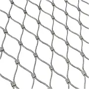 Razor Wire Barbed Wire 304 Stainless Steel Rope Net, Balcony Boundary Decor Protection Fence, Fall Prevention High Altitude Safety Mesh for Football Field Garden