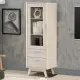 【BODEN】漢森1.5尺低展示櫃/一門二抽收納置物櫃