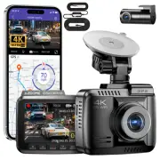 AZDOME 4K Dash Cam ADAS 5GWiFi GPS Park Mode Full-Colour WDR 1080P+Hardware Kit