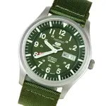 SEIKO 手錶 SNZG09K1 精工表 軍綠色 夜光 盾牌5號 帆布 軍用 自動機械錶 男錶