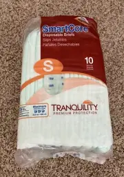 Tranquility SmartCore Disposable Briefs Size Small Pack of 10 Maximum Protection