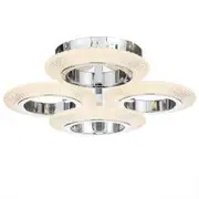 Telbix Lighting Luna 4 Ring Tri-Colour LED CTC Light - Chrome