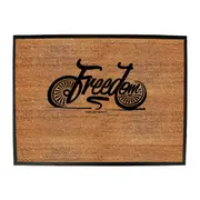 Cycling Rltw Freedom - Funny Novelty Doormat Man Cave Floor mat