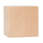 Pack of 10 - 3" Wooden Cubes, Solid Birch Hardwood, Pre-Sanded, Unfinished