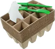 TOYANDONA 1Set Planting Container for Seedlings Nursery Cups with Transplanting Tools Tags Efficient Grower Mesh for Healthy Root System Garden Home