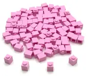 Lego 100 New Bright Pink Bricks 1 x 1 Stud Building Pieces