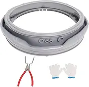 MDS47123619 Door Gasket Compatibile with LG Front-Load Washing Machines wm3270cw wm3500cw, Door Boot Seal with 383EER4001A Washer Spring Expansion Removal Tool, Replaces AP6236842, AGF75223080