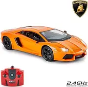 Lamborghini 114GLBO CMJ RC Cars Officially Licensed Remote Control 30CM Size 1:14 Scale in Lambo Orange