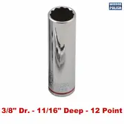 Kincrome K26585 - Deep Socket 11/16" 3/8" Drive (Mirror Polish)