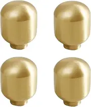 Brass Pull Handle 4 Pack Bedside Table Bean Copper Handle Dot Handle Drawer Brass Round Tub Tuo Handle Single Hole