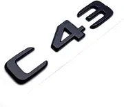 SCPCKZETZN for C Class C43 190E W201 W202 W203 W204 W205 Gloss Black Number Letter Rear Trunk Emblem Badge Sticker Car Styling