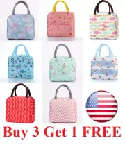 Insulated Lunch Bag Box for Women Men Thermos Cooler Hot Cold Adult Tote Food ,