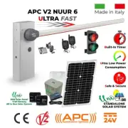 Solar Powered Boom Gate Operator with Traffic Lights Secure Access Control Kit
