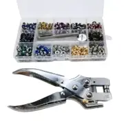 700x 12 Colors Eyelet Pliers Set with Installation Tool Grommet Tool Set
